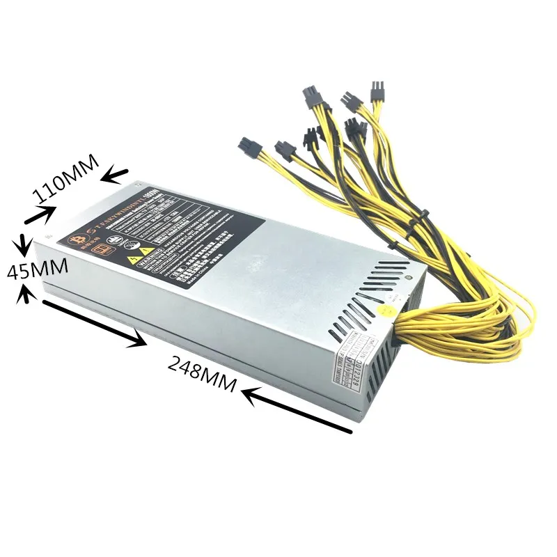 1800 Вт 12 В блок питания для майнинга Antminer PC PSU 6 Pin S9 ant miner l3 ETH Ethereum Miner Bitmain AWP7|Блоки