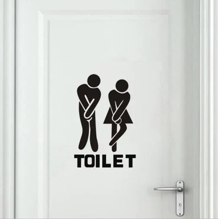 High Quality Wall Stickers Removable Cute Man Woman Washroom Door Toilet WC Sticker Family DIY Decor
High Quality Wall Stickers Removable Cute Man Woman Washroom Door Toilet WC Sticker Family DIY Decor