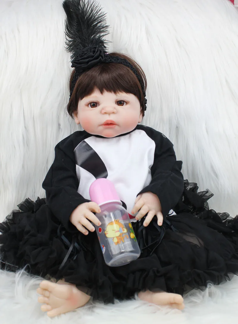 55cm Full Silicone Body Reborn Baby Doll Lifelike 22" Vinyl Newborn Princess Toddler Girl Babies Lovely Birthday Gift Bathe Toy
55cm Full Silicone Body Reborn Baby Doll Lifelike 22" Vinyl Newborn Princess Toddler Girl Babies Lovely Birthday Gift Bathe Toy