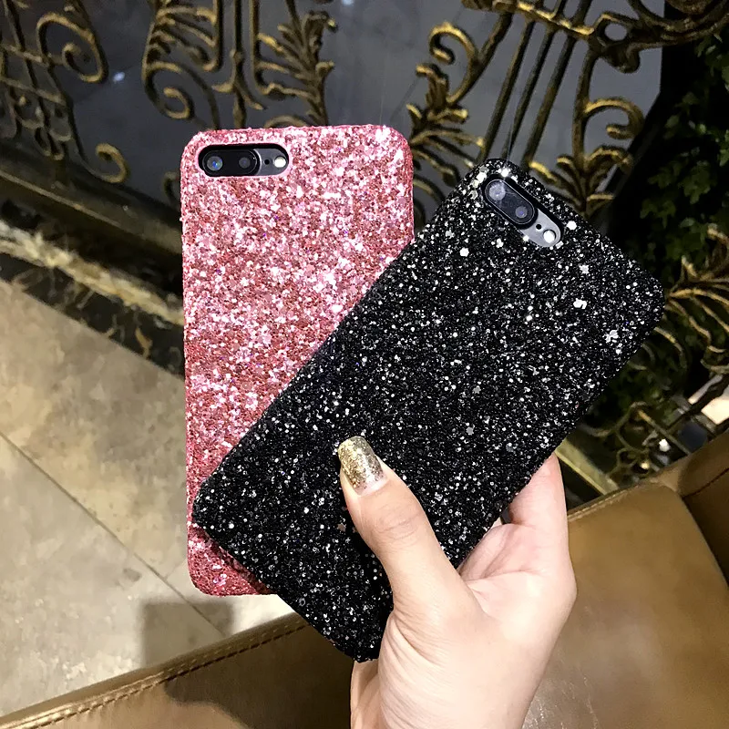 Жесткий чехол Ayeena с блестками и для iPhone X 7 7Plus Блестящий Защитный Kilifi 6 6S 8 8Plus XR XS