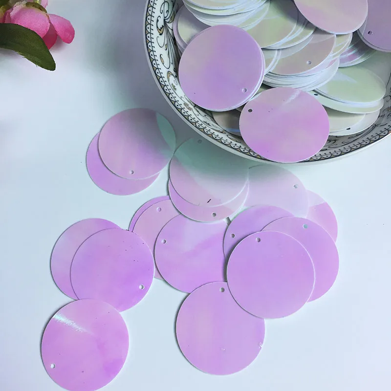 50 г большие круглые блёстки 30 мм ПВХ плоские пайетки ремесла свадебное украшение