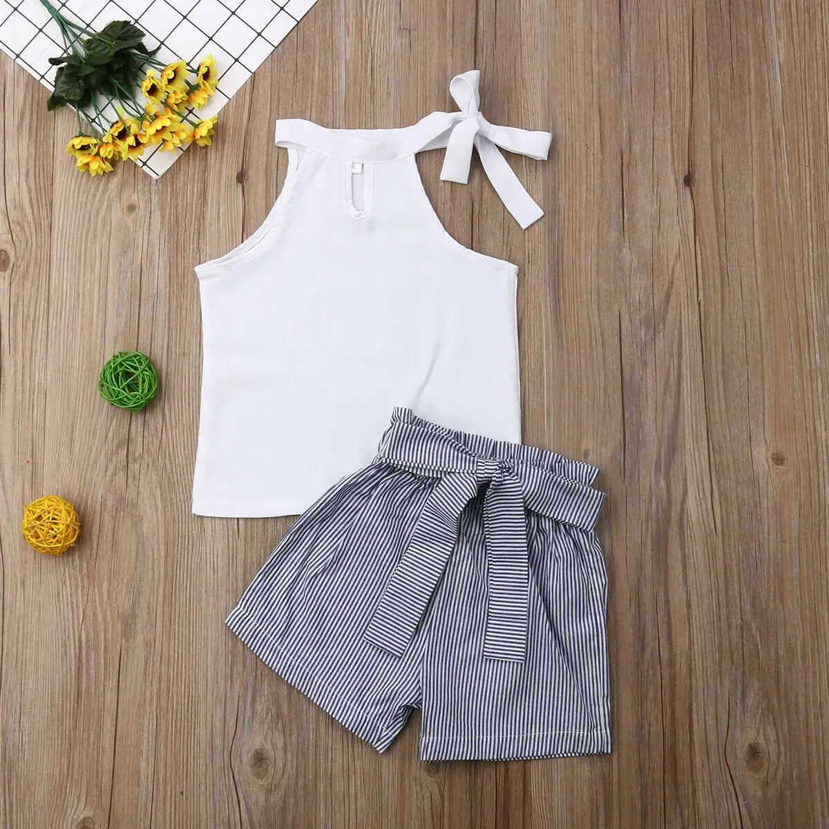 US Toddler Kids Baby Girls 2Y-7Y Solid Tops Striped Shorts Pants 2Pcs Outfits Clothes
US Toddler Kids Baby Girls 2Y-7Y Solid Tops Striped Shorts Pants 2Pcs Outfits Clothes