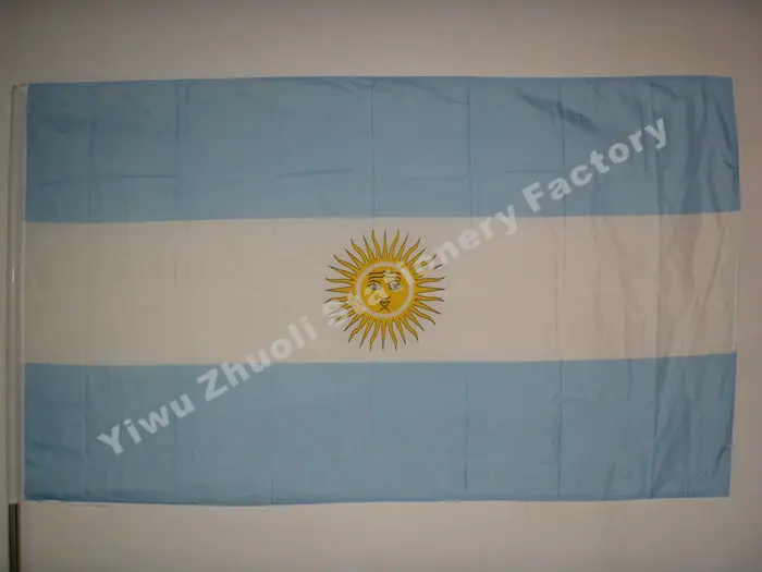 Argentine Flag 150X90cm (3x5FT) 115g 100D Polyester Double Stitched High Quality Free Shipping
Argentine Flag 150X90cm (3x5FT) 115g 100D Polyester Double Stitched High Quality Free Shipping