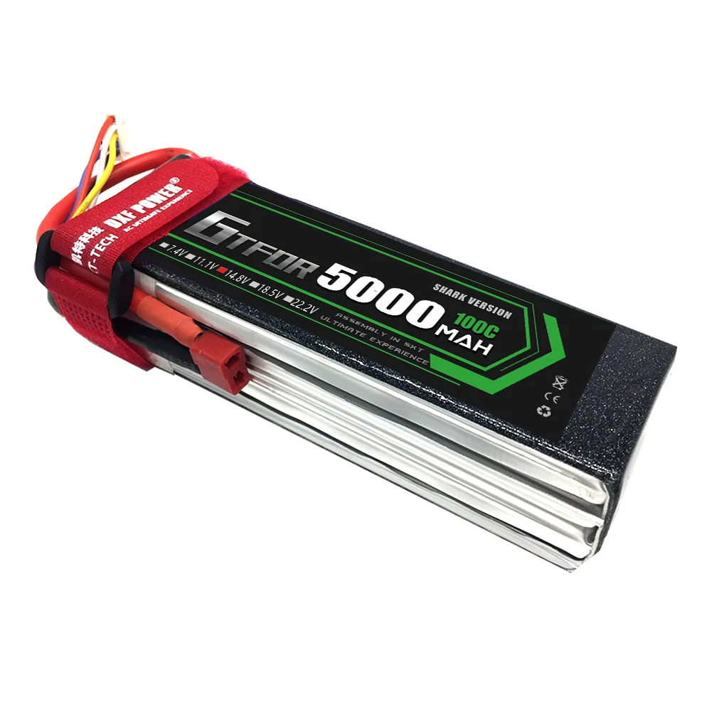 4S 14.8V 5000mAh 100C-200C GTFDR LiPo Battery For Remote Control Toys RC Car Boat Truck Helicopter Airplane Drone Quadcopter
4S 14.8V 5000mAh 100C-200C GTFDR LiPo Battery For Remote Control Toys RC Car Boat Truck Helicopter Airplane Drone Quadcopter
