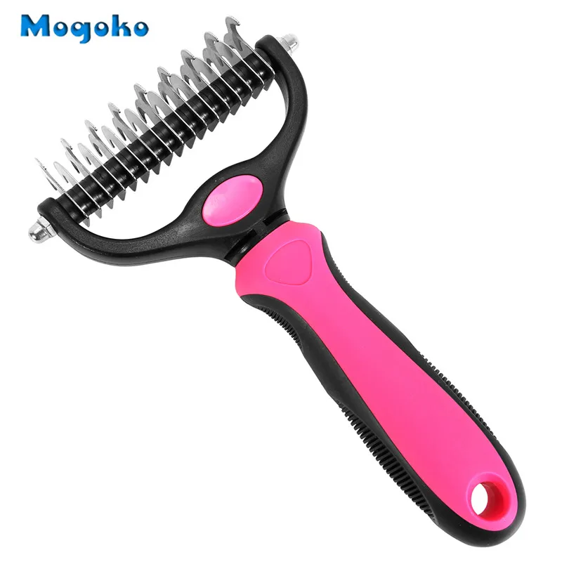 Mogoko 1pc Dog Cat Comb Double Sided Stainless Steel Round Teeth Anti Shedding Brush Grooming Tool for Small Medium Large Pets
Mogoko 1pc Dog Cat Comb Double Sided Stainless Steel Round Teeth Anti Shedding Brush Grooming Tool for Small Medium Large Pets