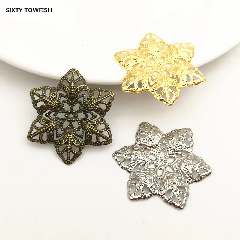 20 Pieces/lot 34mm Gold color/White K/Antique bronze Metal Filigree hexagon Flower Slice Charms base Setting Jewelry Findings
20 Pieces/lot 34mm Gold color/White K/Antique bronze Metal Filigree hexagon Flower Slice Charms base Setting Jewelry Findings