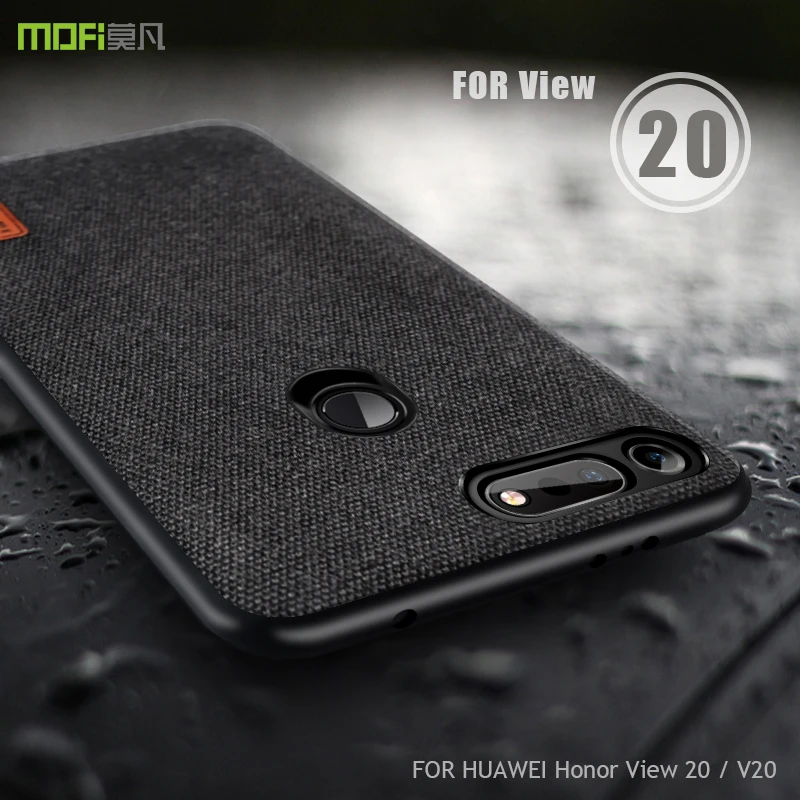 Чехол для honor view 20 чехол MOFI huawei Honor задний тканевый V20 с полным покрытием матовый 6 4
