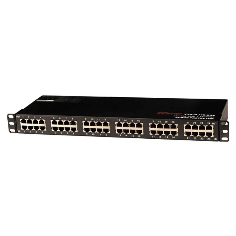 TOWE AP RJ45 24E 1000M 1000 м POE сеть lightning защита 19 "Шкаф Защита от перенапряжения|protection| |