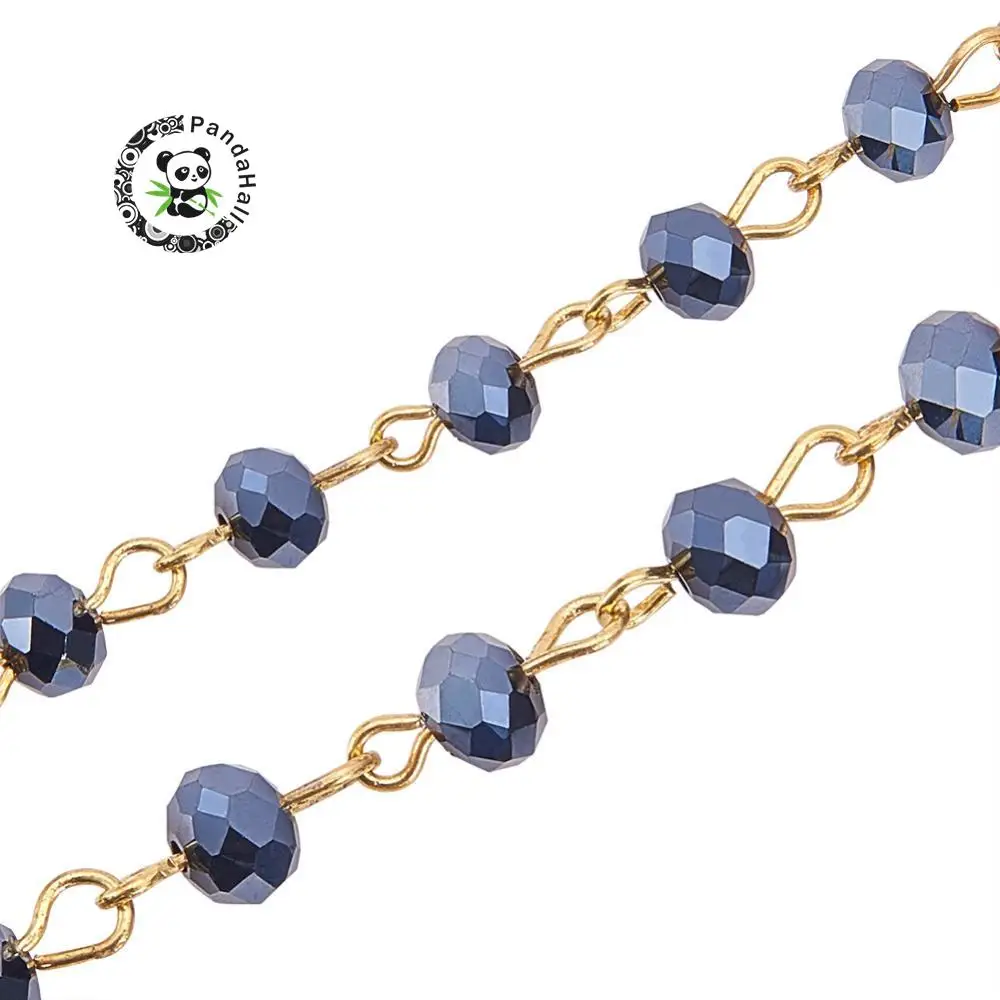 Handmade Abacus Glass Beads Chains for Neckalces Bracelets Making, with Golden Iron Eyepins, Black, 39.3"
Handmade Abacus Glass Beads Chains for Neckalces Bracelets Making, with Golden Iron Eyepins, Black, 39.3"