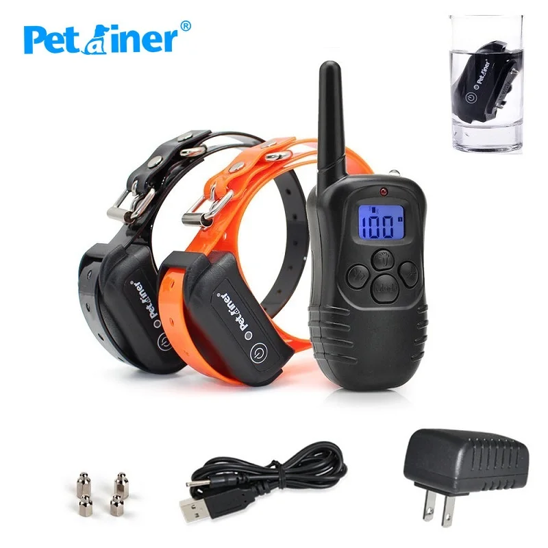 Waterproof Electric Dog Training Collar Large Dog Training Collars 300m Remote Training Shock Collar Bark Dog Collar
Waterproof Electric Dog Training Collar Large Dog Training Collars 300m Remote Training Shock Collar Bark Dog Collar