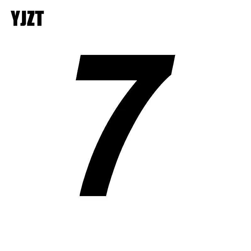 YJZT 9.8CM*14CM Interesting Number 7 Vinyl High-quality Car Sticker Decoration Decal Black/Silver C11-0781
YJZT 9.8CM*14CM Interesting Number 7 Vinyl High-quality Car Sticker Decoration Decal Black/Silver C11-0781