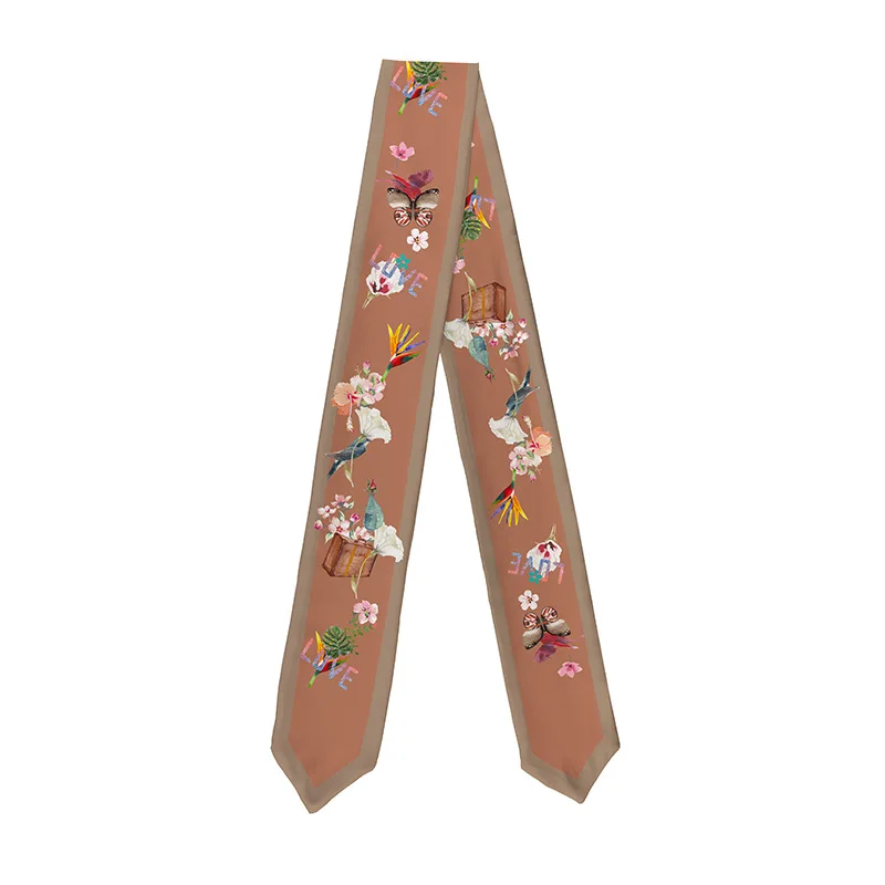 Brown Love Element Palace Style Narrow Long Scarf Headband Choker Bag Scarves Small Neckerchief Skinny Accessories CJ95
Brown Love Element Palace Style Narrow Long Scarf Headband Choker Bag Scarves Small Neckerchief Skinny Accessories CJ95