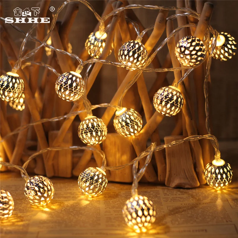 Battery Operated String Lights 5M 40 LED Iron Hollow Ball Fairy Lights for Bedroom Garden Christmas Wedding Holiday Decoration
Battery Operated String Lights 5M 40 LED Iron Hollow Ball Fairy Lights for Bedroom Garden Christmas Wedding Holiday Decoration