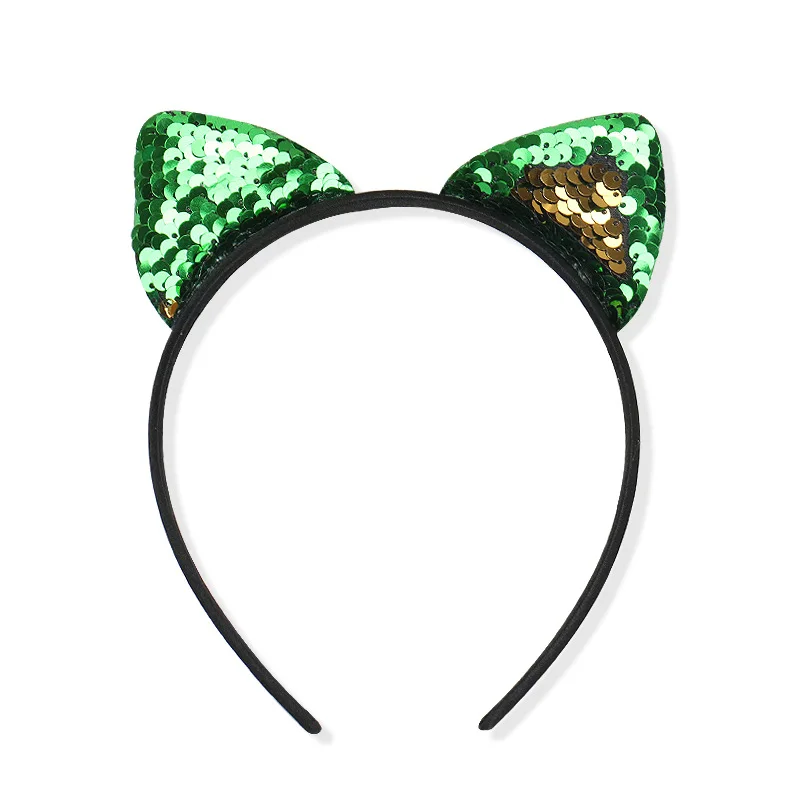 Boutique 24pcs Fashion Sole Mermaid Double-Side Glitter Sequin Cat Ears Hairbands Solid Animal Ears Princess Hard Headbands
Boutique 24pcs Fashion Sole Mermaid Double-Side Glitter Sequin Cat Ears Hairbands Solid Animal Ears Princess Hard Headbands