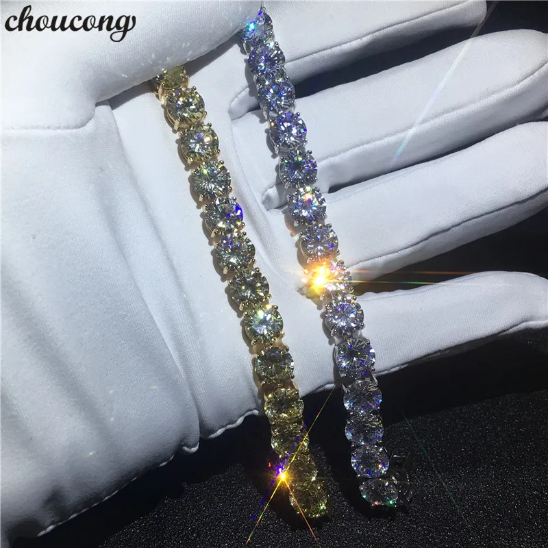 choucong Handmade Tennis bracelet White Yellow Gold Filled 8mm AAAAA Zircon cz Wedding bracelets for women Fashion Jewerly
choucong Handmade Tennis bracelet White Yellow Gold Filled 8mm AAAAA Zircon cz Wedding bracelets for women Fashion Jewerly
