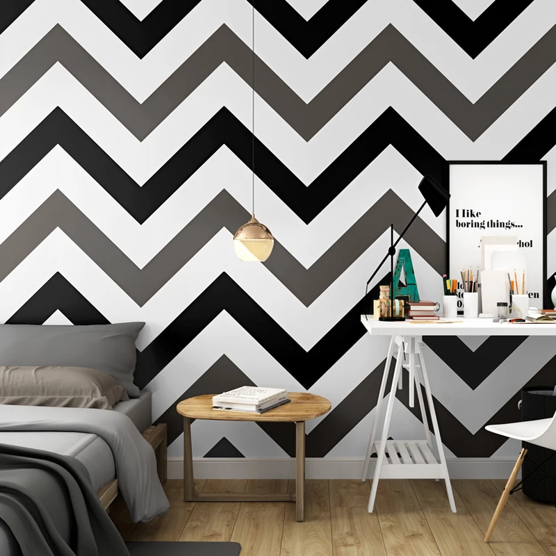 2019 New Abstract Geometric Black Stripes Wallpaper for Girls Bedroom Nordic Waterproof TV Background Papel De Parede Home Decor
2019 New Abstract Geometric Black Stripes Wallpaper for Girls Bedroom Nordic Waterproof TV Background Papel De Parede Home Decor