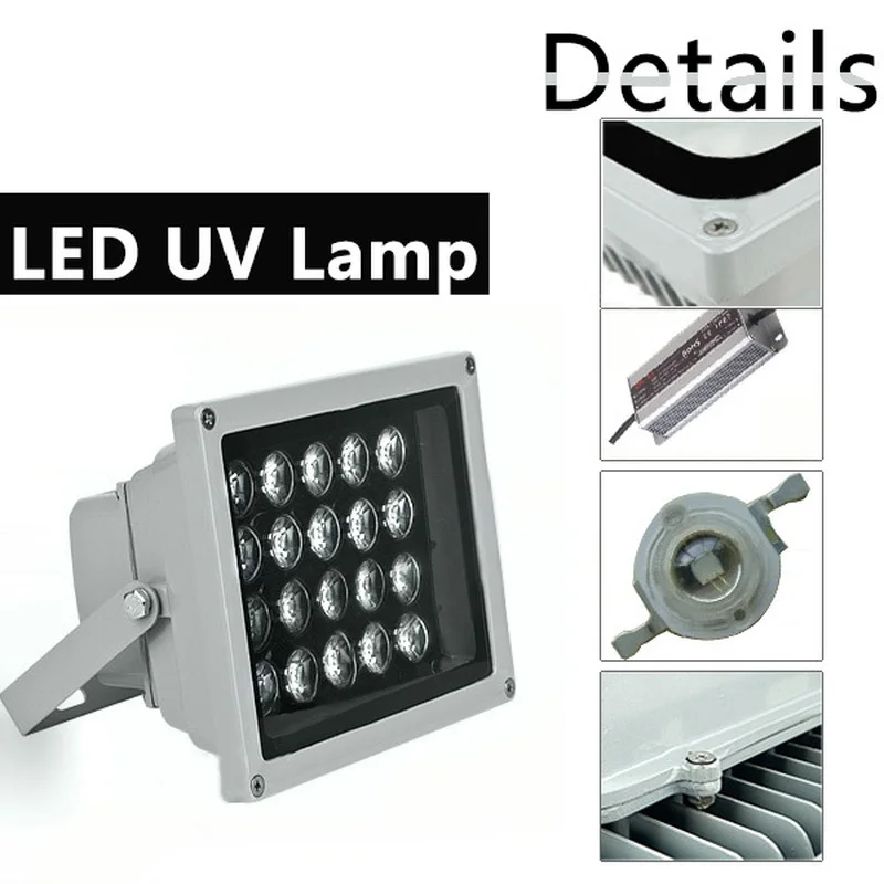 20 светодиодов Вт быстроотверждаемая УФ-лампа для клеевой сушилки LOCA и обновления