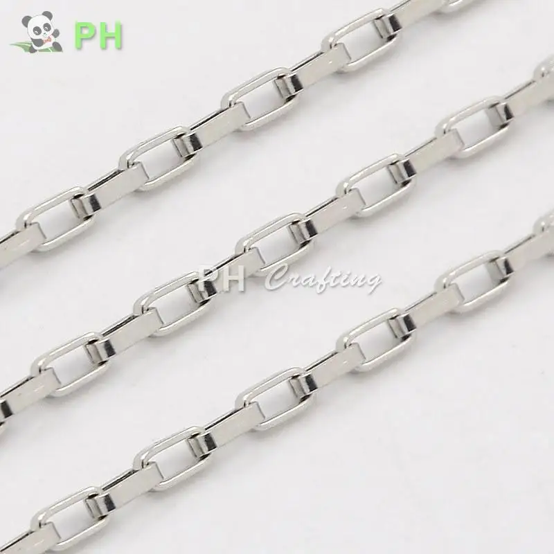 10m 304 Stainless Steel Chains Link Box Chain for Jewelry Making Unwelded, Stainless Steel Color, 2x2mm
10m 304 Stainless Steel Chains Link Box Chain for Jewelry Making Unwelded, Stainless Steel Color, 2x2mm