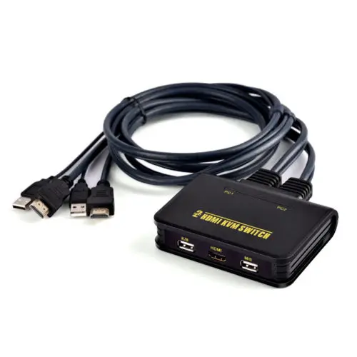 1 шт. 2-портовый USB HDMI KVM переключатель с кабелем для двух мониторов клавиатуры мыши
1 шт. 2-портовый USB HDMI KVM переключатель с кабелем для двух мониторов клавиатуры мыши