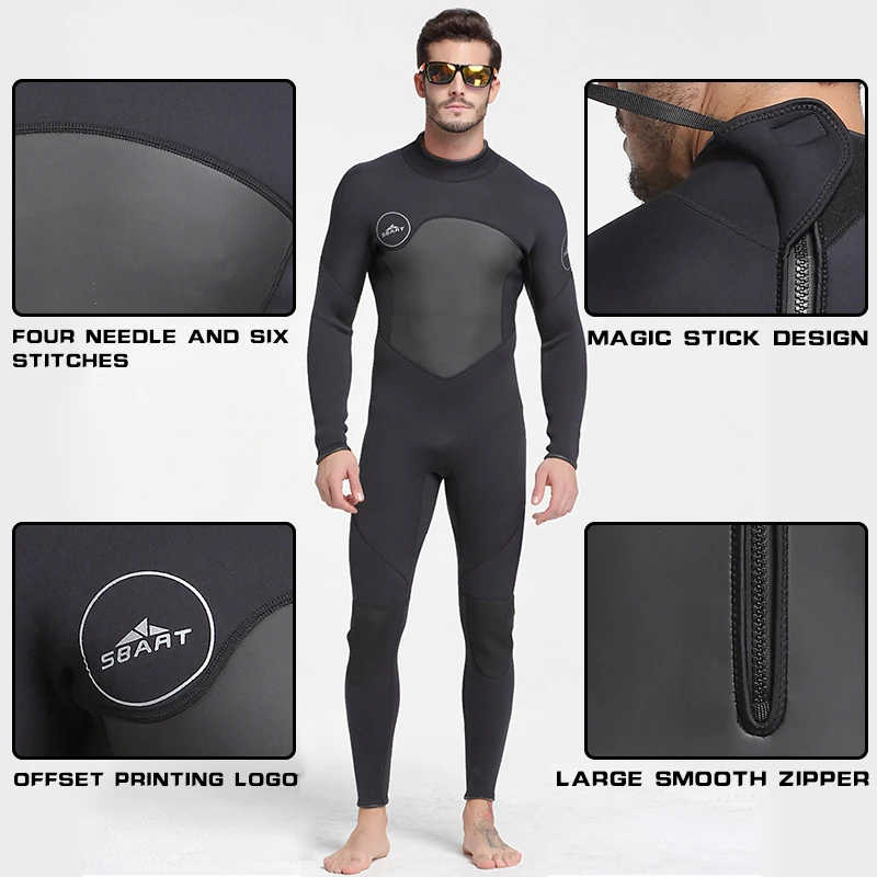 Sbart New One-Piece Neoprene 3mm Diving Suit Long Sleeve Men Wetsuit Prevent Jellyfish Snorkeling Swimsuit Free Shipping S753
Sbart New One-Piece Neoprene 3mm Diving Suit Long Sleeve Men Wetsuit Prevent Jellyfish Snorkeling Swimsuit Free Shipping S753