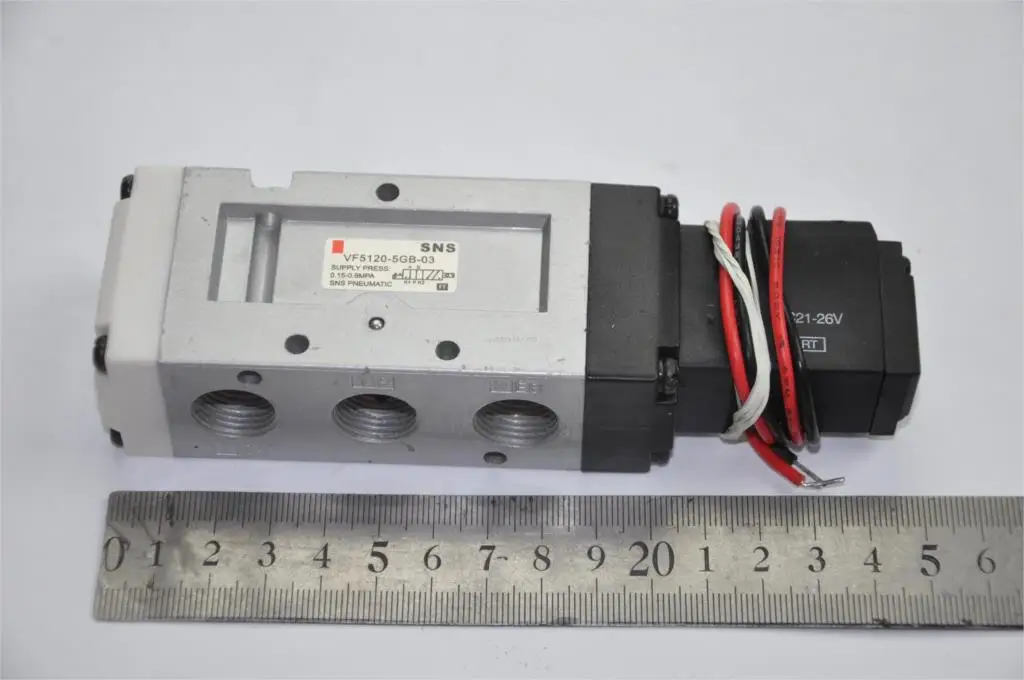 

Solenoid air pneumatic valve VF5120-5GB-02 3/8"BSPT SMC type DC24V 2/5WAY cable outgoing directly