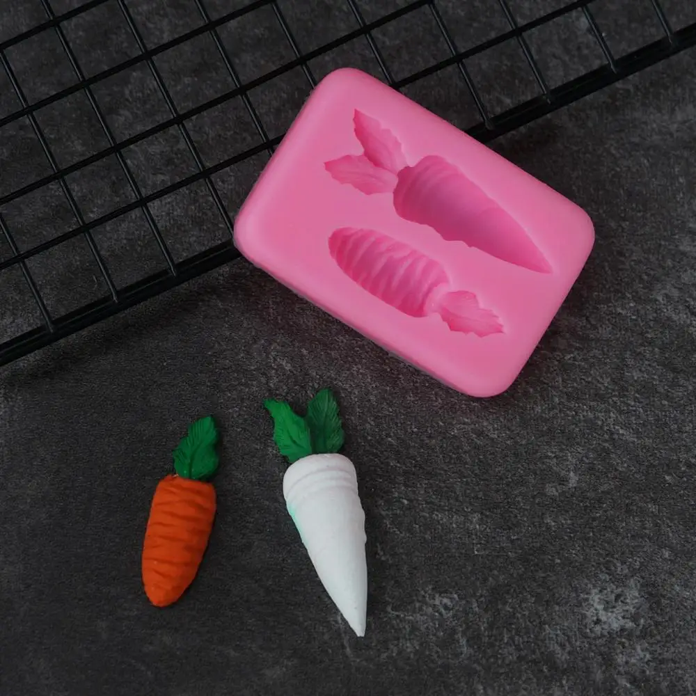 Carrot 3D Silicone Mold Vegetable Turnip Radish Cute Fondant Cake Decorating DIY Sugar Craft Art Tools Small Size
Carrot 3D Silicone Mold Vegetable Turnip Radish Cute Fondant Cake Decorating DIY Sugar Craft Art Tools Small Size