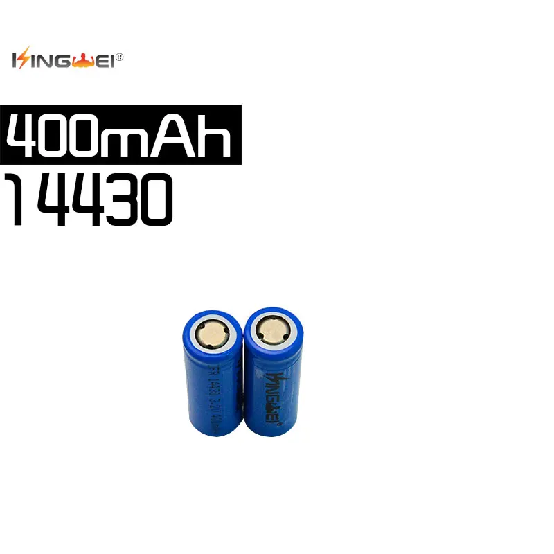 50 шт. 3 2 v IFR 14430 LiFePO4 батарея 400mah перезаряжаемая литий-ионная для фонарика камеры