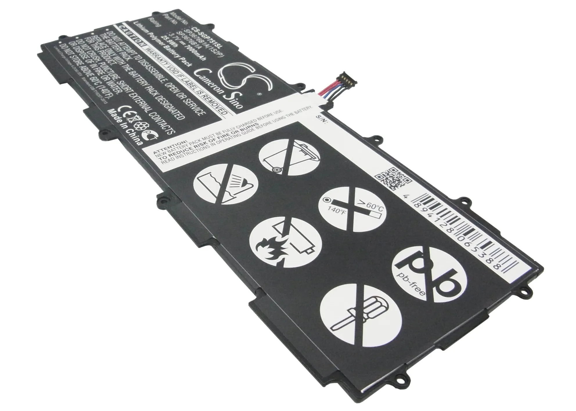 Cameron Sino Battery For Samsung GT-N8013,GT-P5100,GT-P5110,GT-P5113,GT-P7510
Cameron Sino Battery For Samsung GT-N8013,GT-P5100,GT-P5110,GT-P5113,GT-P7510