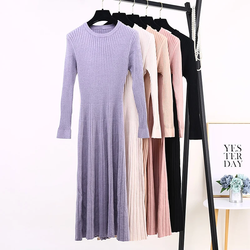 YNZZU Autumn Winter long sleeve women knit dresses 2019 Round neck warm Slim female sweater dress Casual long vestidos YD280
YNZZU Autumn Winter long sleeve women knit dresses 2019 Round neck warm Slim female sweater dress Casual long vestidos YD280