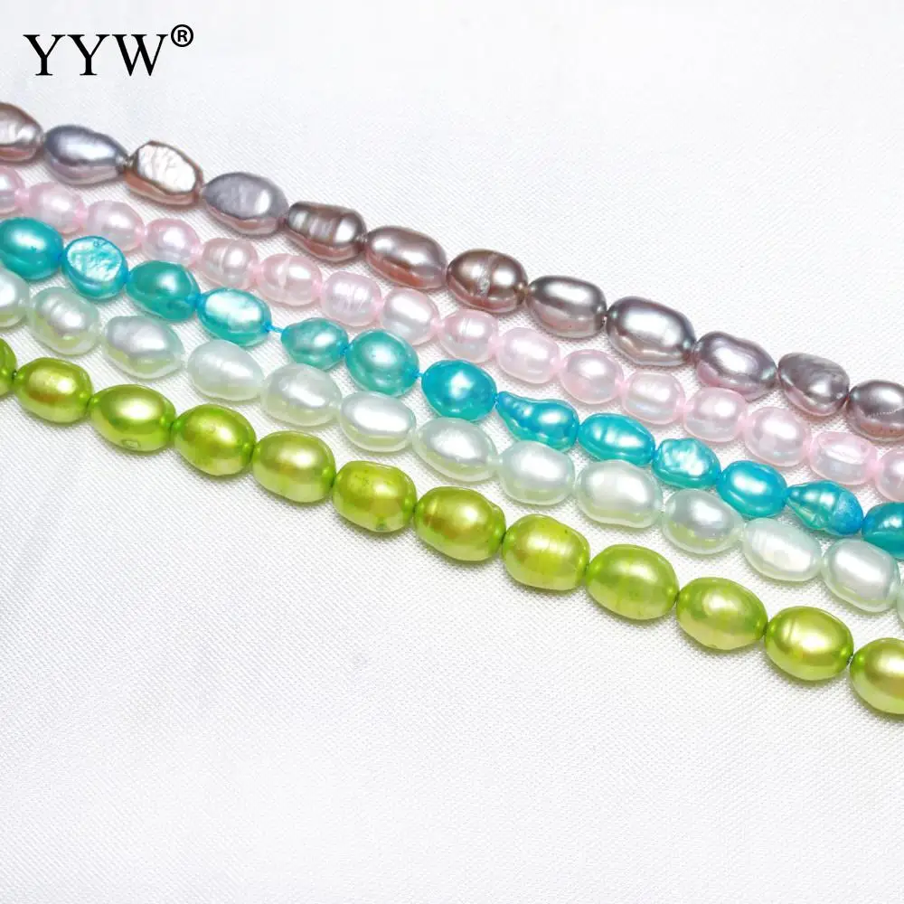 6-7mm Pink/Green Cultured Potato Freshwater Pearl Natural Stone Beads For Gift Necklace Bracelet Jewelry Making Loose Strand
6-7mm Pink/Green Cultured Potato Freshwater Pearl Natural Stone Beads For Gift Necklace Bracelet Jewelry Making Loose Strand