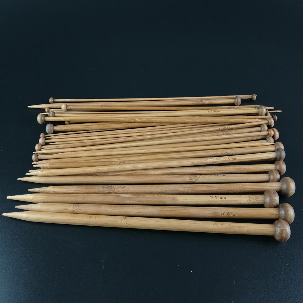 Costura 36pcs/set Carbonize Bamboo Single Pointed Knitting Needles 18 Size Set Single Pointed Smooth Crochet Hook Sewing Tool
Costura 36pcs/set Carbonize Bamboo Single Pointed Knitting Needles 18 Size Set Single Pointed Smooth Crochet Hook Sewing Tool
