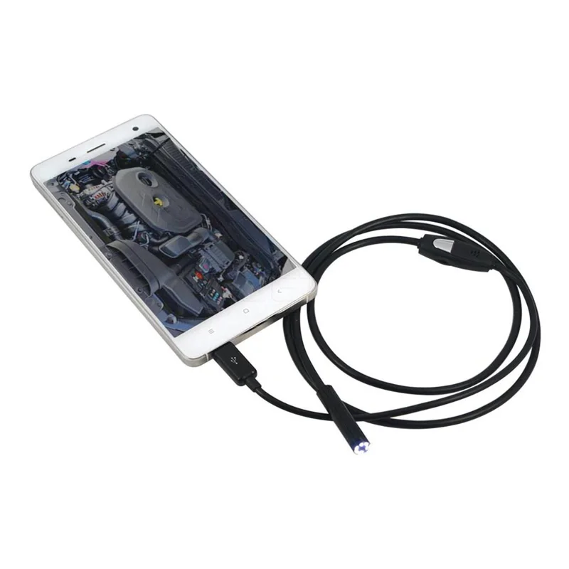 1 М 2 Android-Телефон USB Эндоскоп Водонепроницаемая Камера Змея Трубка инспекции Труб