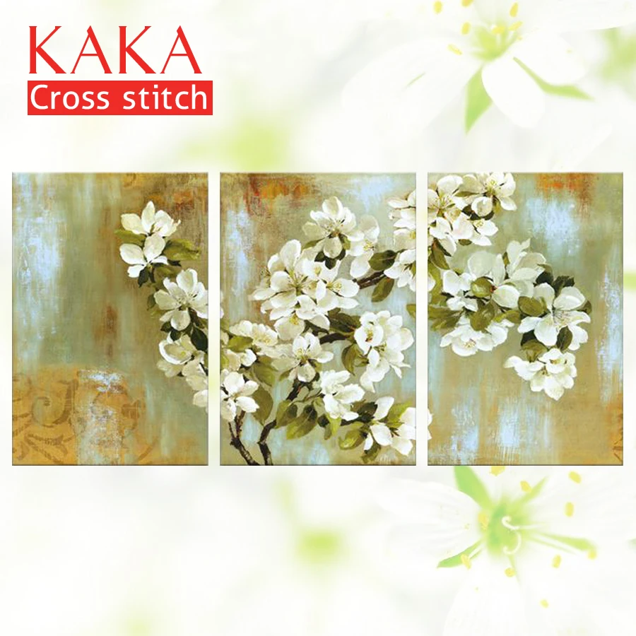 KAKA Cross stitch kits,5D Triplets Apple Flowers,Embroidery needlework sets with printed pattern,11CT canvas,Home Decor Paint
KAKA Cross stitch kits,5D Triplets Apple Flowers,Embroidery needlework sets with printed pattern,11CT canvas,Home Decor Paint