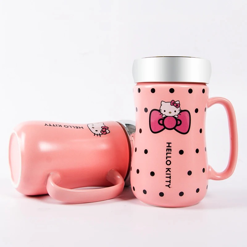 Hello Kitty керамика Марк кофейная чашка Милая для молока влюбленных офисная