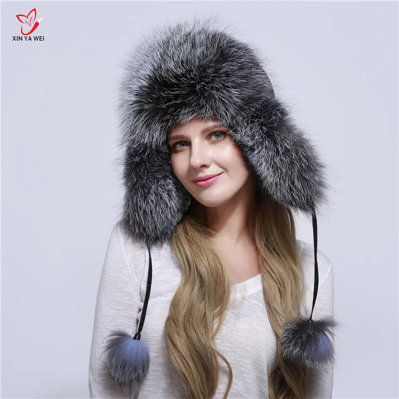 Free Shipping Russia Fox Fur Hat Fashion Winter Warm Raccoon Bomber Fox Fur Hat With Ear Flaps For Women Thick And Warm Fur Cap
Free Shipping Russia Fox Fur Hat Fashion Winter Warm Raccoon Bomber Fox Fur Hat With Ear Flaps For Women Thick And Warm Fur Cap