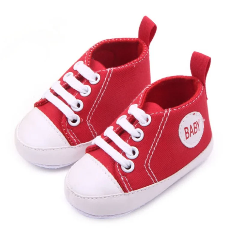 Холщовые классические спортивные кроссовки для новорожденных мальчиков и