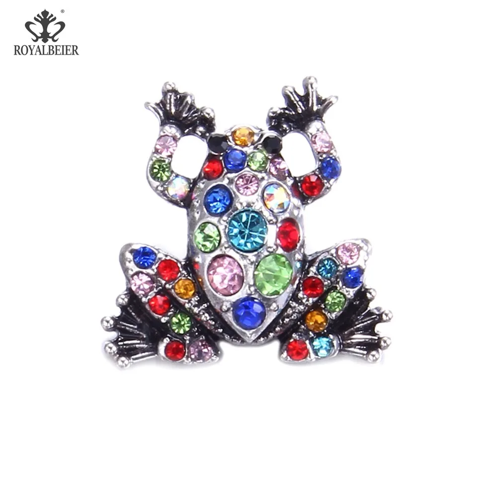 RoyalBeier Lovely Frog Snap Button Wth Rhinestone Animal Metal Snap Button 18mm Colorful DIY Charms For Snap Bracelet Jewelry
RoyalBeier Lovely Frog Snap Button Wth Rhinestone Animal Metal Snap Button 18mm Colorful DIY Charms For Snap Bracelet Jewelry