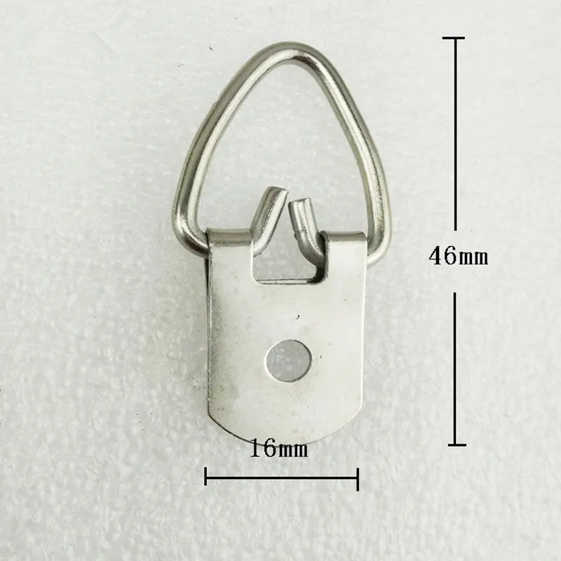 Wholesale Triangle D-Ring Hanging Picture oil Painting Mirror Frame Hooks Hangers With Screws,Silver Color,46*16mm,100Pcs
Wholesale Triangle D-Ring Hanging Picture oil Painting Mirror Frame Hooks Hangers With Screws,Silver Color,46*16mm,100Pcs