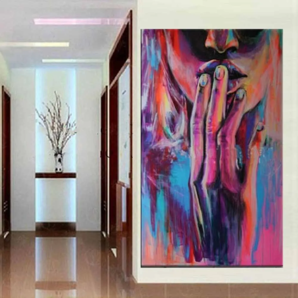 Hand Painted Abstract Figure Canvas Woman Finger Oil Painting Abstract Nude Girl Wall Pictures Living Room Bedroom Wall Decor
Hand Painted Abstract Figure Canvas Woman Finger Oil Painting Abstract Nude Girl Wall Pictures Living Room Bedroom Wall Decor