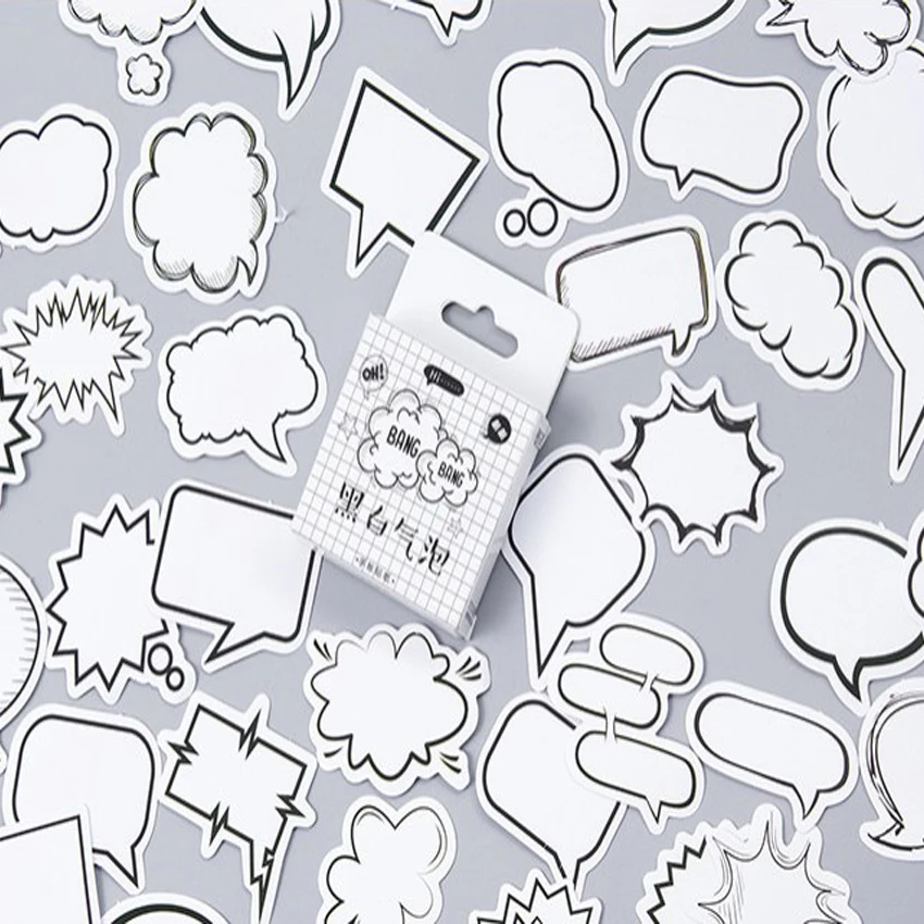 45pcs/box New Black And White Bubbles Paper Mini Boxed Stickers Diary Scrapbooking Decorative DIY Stickers
45pcs/box New Black And White Bubbles Paper Mini Boxed Stickers Diary Scrapbooking Decorative DIY Stickers