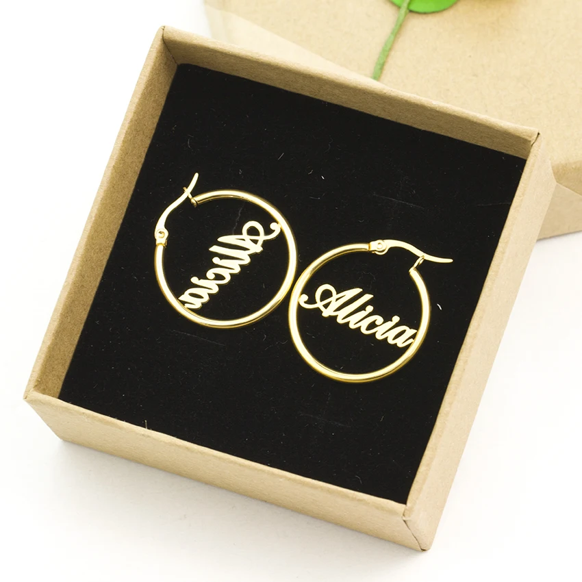 Big Round Earrings For Women Personalized Name Custom Jewelry Stainless Steel Rose Gold Earings Fashion Jewelry 2019 Brinco 30mm
Big Round Earrings For Women Personalized Name Custom Jewelry Stainless Steel Rose Gold Earings Fashion Jewelry 2019 Brinco 30mm