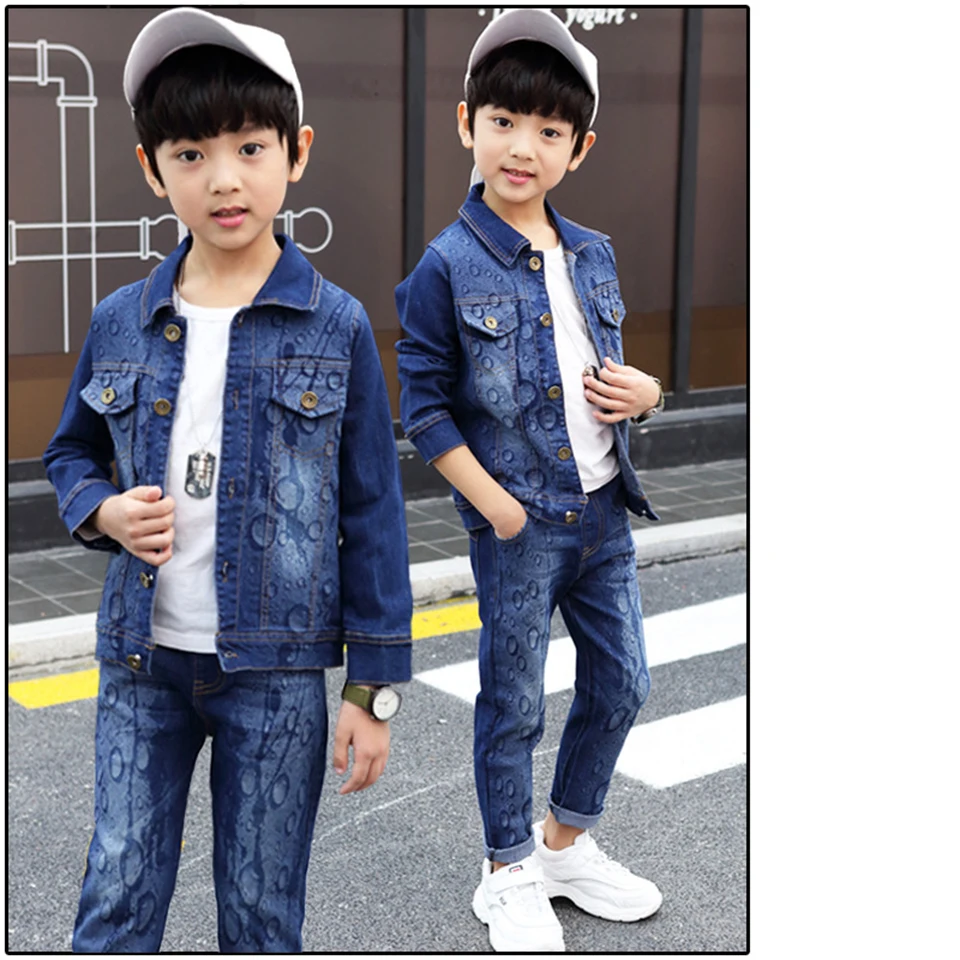 Boys Clothes Baby Boy Clothing Set Cool Suits Denim Jackets + Pants 2 Pcs Boys Tracksuit Sets Teenager Boy Jeans Coat And Pants
Boys Clothes Baby Boy Clothing Set Cool Suits Denim Jackets + Pants 2 Pcs Boys Tracksuit Sets Teenager Boy Jeans Coat And Pants