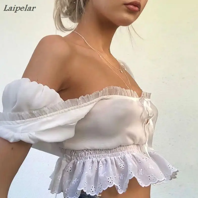 Laipelar Summer Fashion Casual Shirts Women Tops And Blouse Lace Up Ruffles Chiffon Shirt Sexy Square Neck Short Tops
Laipelar Summer Fashion Casual Shirts Women Tops And Blouse Lace Up Ruffles Chiffon Shirt Sexy Square Neck Short Tops
