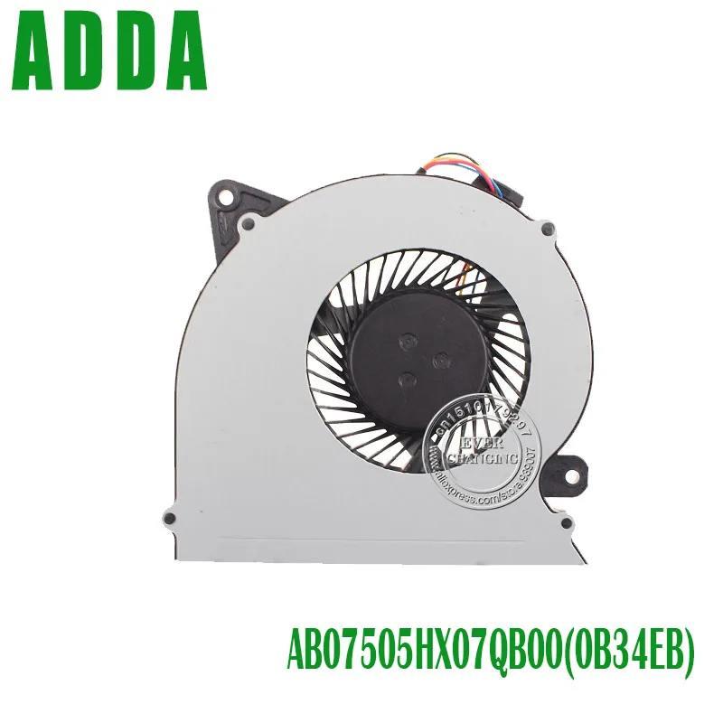 New and Original CPU fan for ADDA AB07505HX07QB00 0B34EB laptop CPU cooling fan cooler 13N0-9ZP0J01
New and Original CPU fan for ADDA AB07505HX07QB00 0B34EB laptop CPU cooling fan cooler 13N0-9ZP0J01