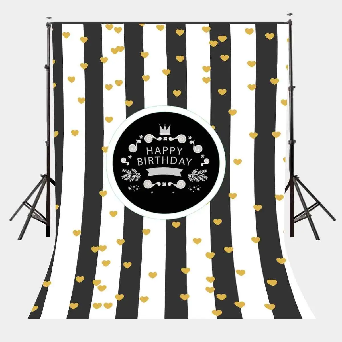150x220cm Happy Birthday Photography Background Black and White Vertical Stripes Backdrops Studio Props Birthday Party
150x220cm Happy Birthday Photography Background Black and White Vertical Stripes Backdrops Studio Props Birthday Party