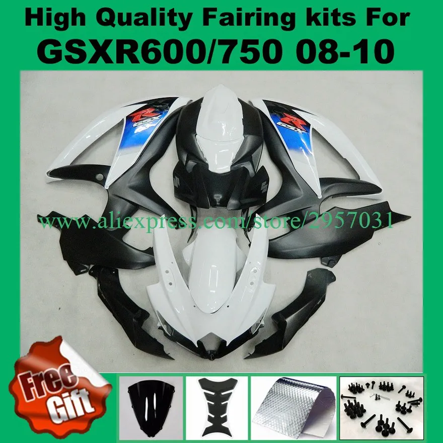 Injection molding Fairing kit for K8 K9 SUZUKI GSXR600 2008 2009 2010 GSXR750 08 09 10 Fairings #427-6E white black 9gifts
Injection molding Fairing kit for K8 K9 SUZUKI GSXR600 2008 2009 2010 GSXR750 08 09 10 Fairings #427-6E white black 9gifts