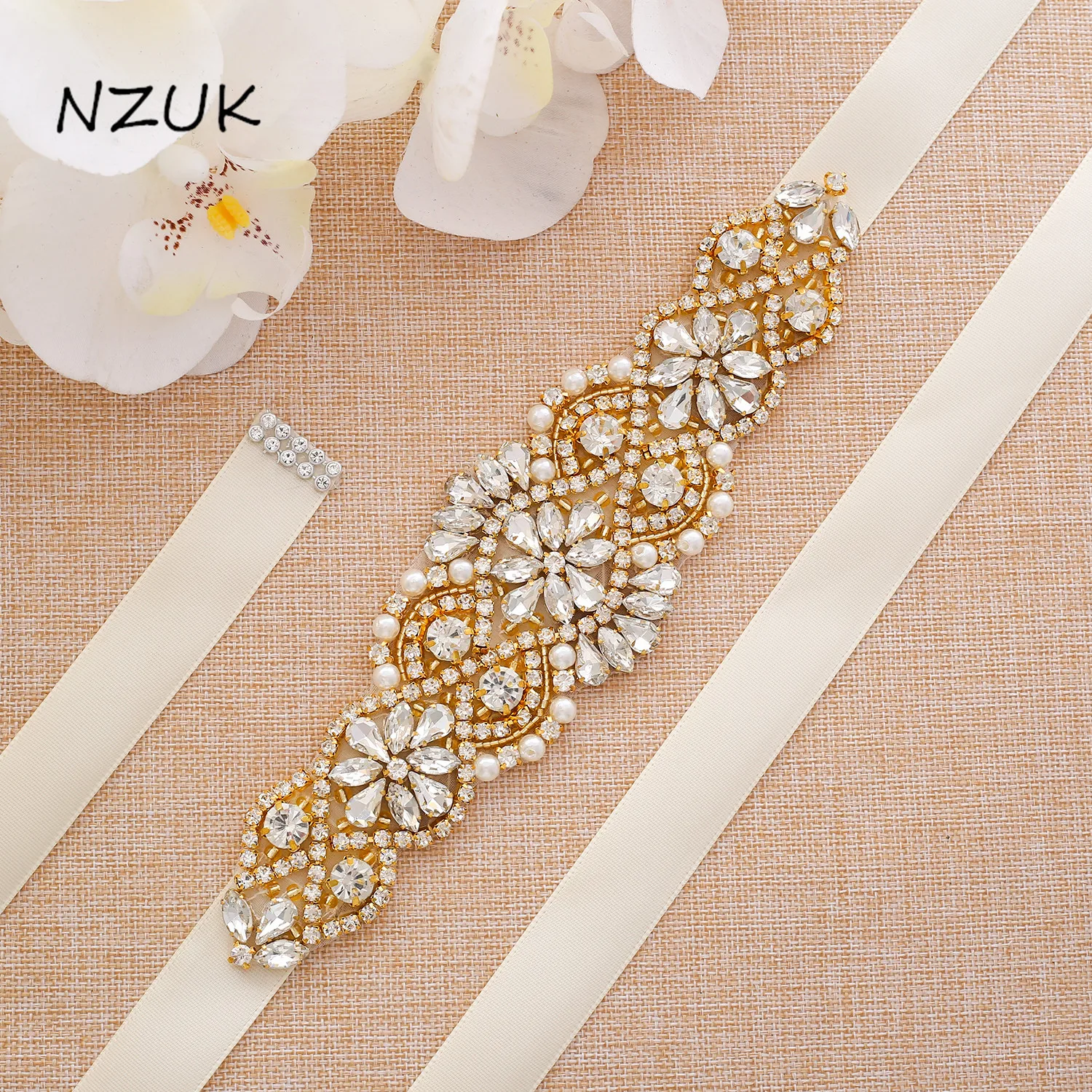 Rhinestone Wedding Belts Gold Crystal Belt Wedding Bridal Ribbon Party Bridesmaid Accessories ZZY104G
Rhinestone Wedding Belts Gold Crystal Belt Wedding Bridal Ribbon Party Bridesmaid Accessories ZZY104G