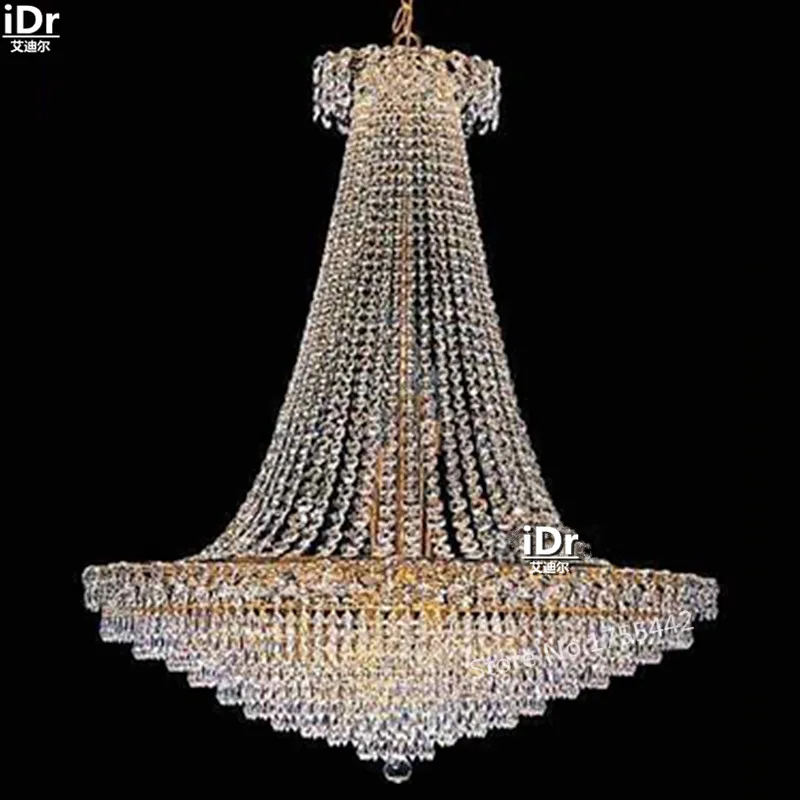 European high-grade gold Chandeliers Modern hotel lobby bedroom custom metal crystal lamp corridor lamp 90cm W x 110cm H
European high-grade gold Chandeliers Modern hotel lobby bedroom custom metal crystal lamp corridor lamp 90cm W x 110cm H