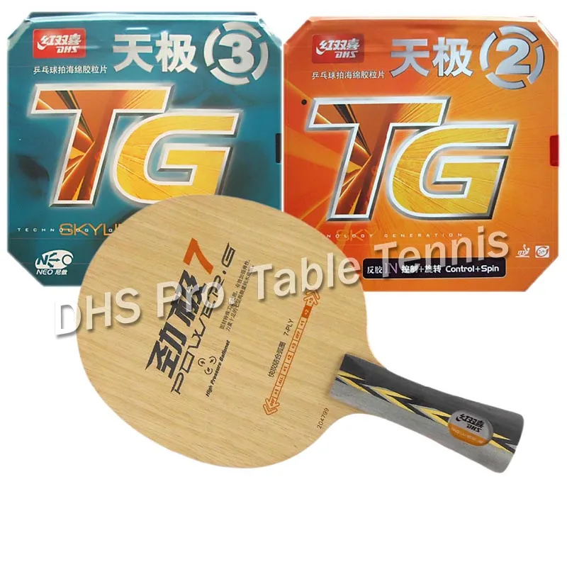 DHS Pro Combo Racket POWER.G7 PG7 PG.7 PG 7 + NEO Skyline TG2 and NEO Skyline TG3 Shakehandlong handle FL
DHS Pro Combo Racket POWER.G7 PG7 PG.7 PG 7 + NEO Skyline TG2 and NEO Skyline TG3 Shakehandlong handle FL