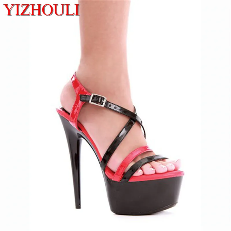Sexy Open Toe Platforms Women 15cm High Heel Shoes, High Heel Sandals, Wedding Shoes
Sexy Open Toe Platforms Women 15cm High Heel Shoes, High Heel Sandals, Wedding Shoes